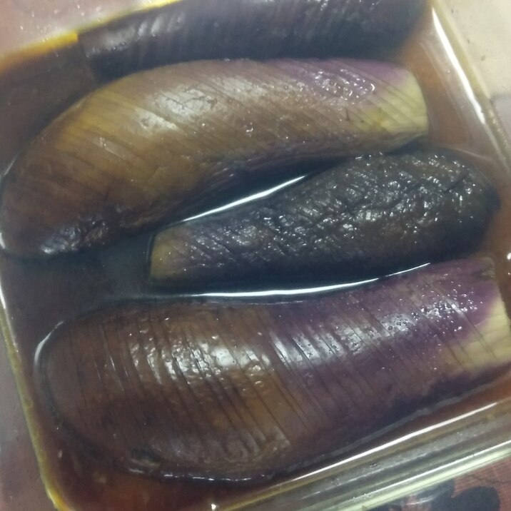 レンジで簡単ナスの煮浸し